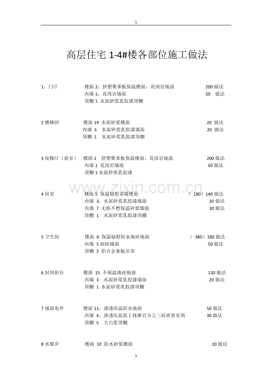 高层住宅施工做法.docx_第1页