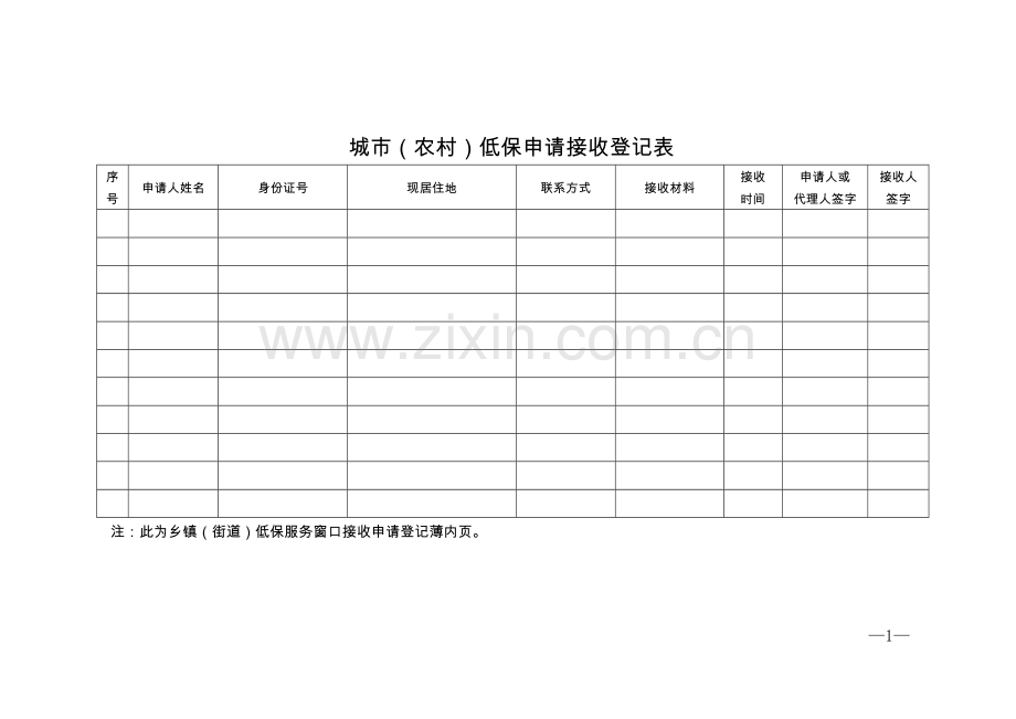 低保申报资料.doc_第1页