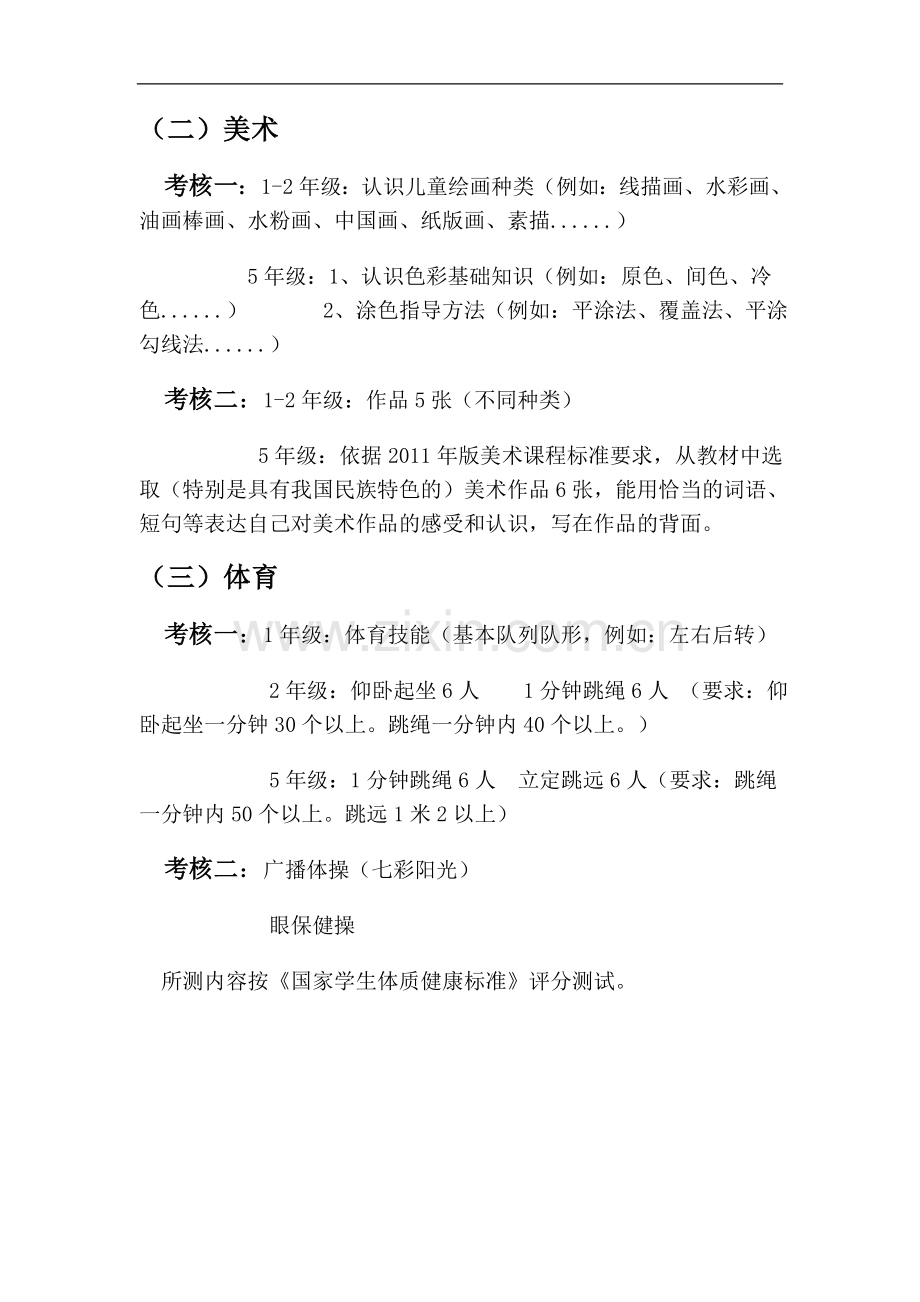 中心小学音体美学科教学质量考核方案.doc_第2页