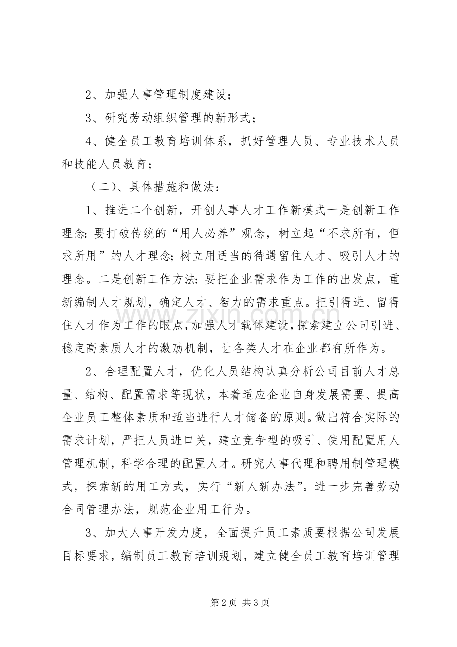 关于人事劳动政工部主任竞聘的演讲稿讲话稿.docx_第2页