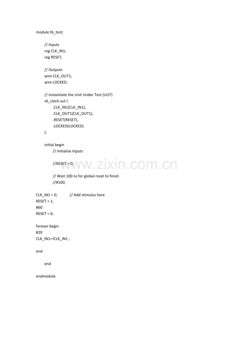 FPGA时钟倍频分频DCM_IP CORE(源码及仿真图).docx_第1页