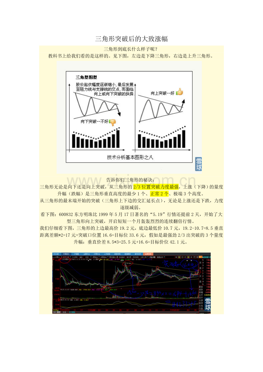 三角形突破后的大致涨幅.doc_第1页