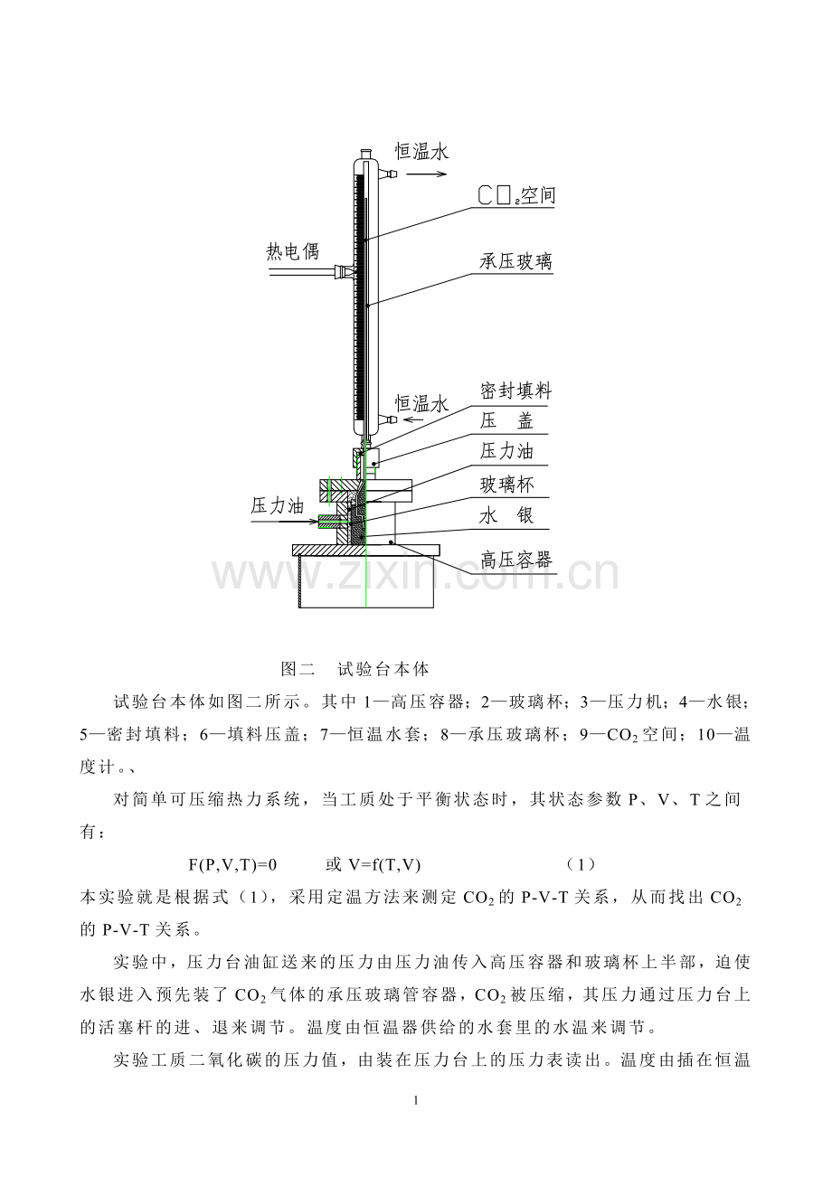 实验二二氧化碳的P-V-T测定实验指导书.doc_第2页