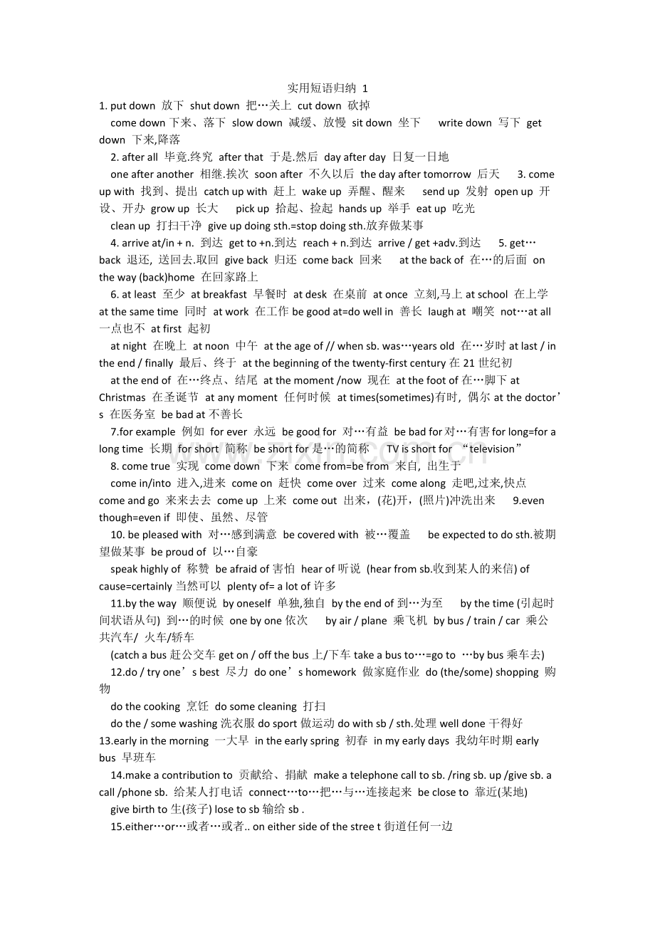 实用短语归纳1.docx_第1页