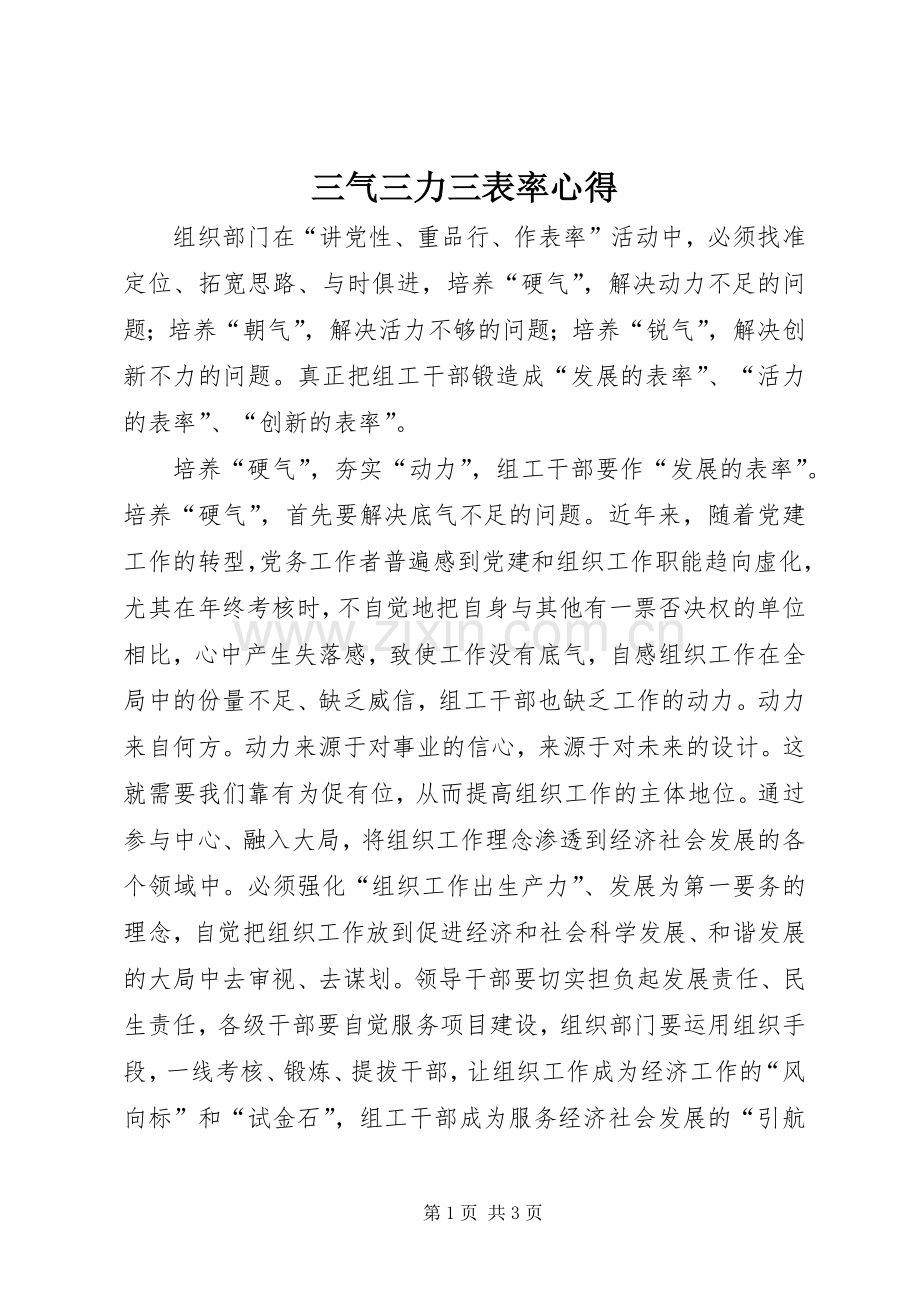 三气三力三表率心得.docx_第1页