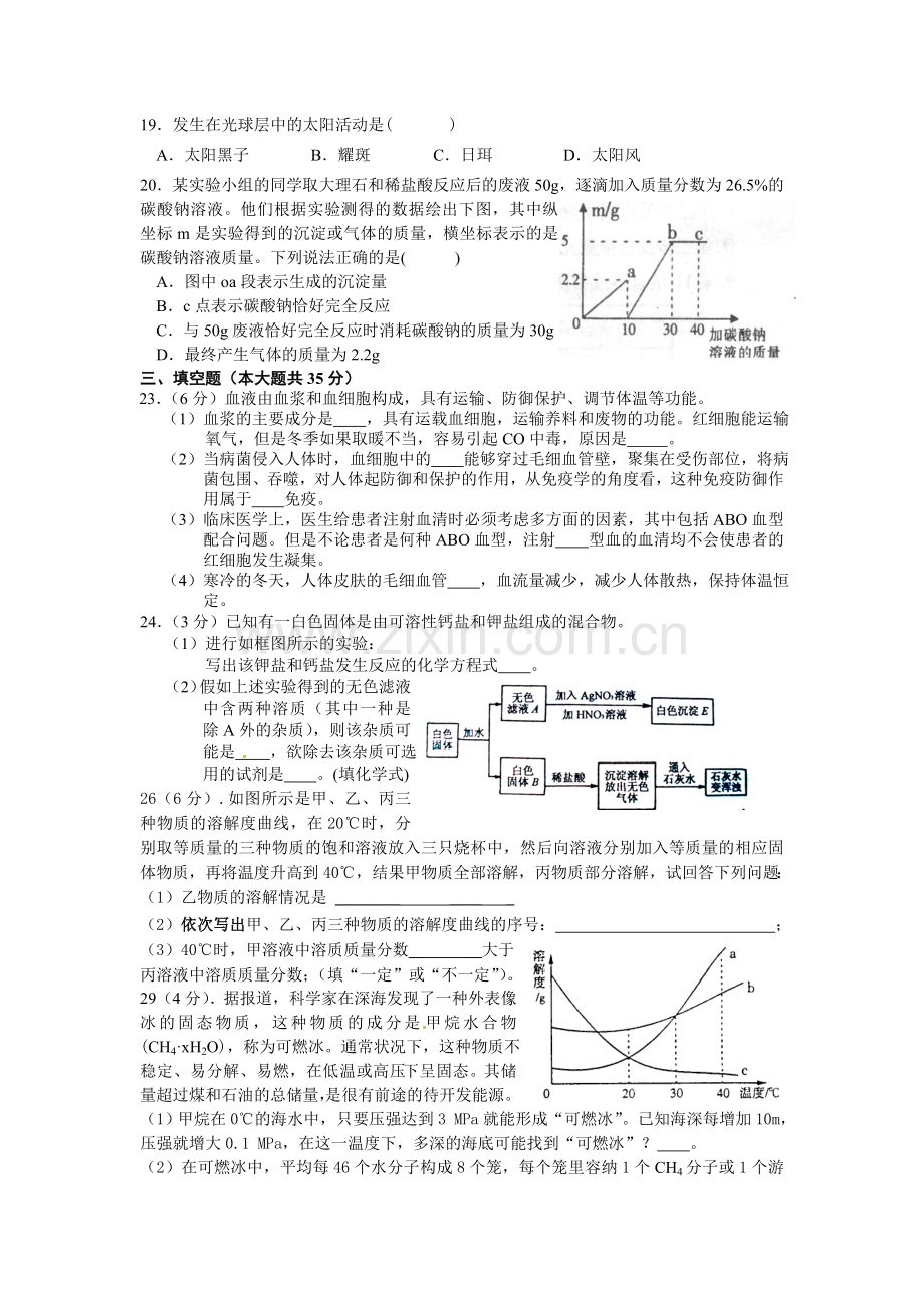 中考化学模拟卷(四).doc_第2页