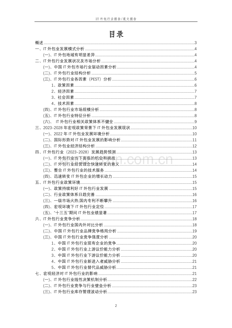 2023年IT外包行业市场突围建议及需求分析报告.doc_第2页