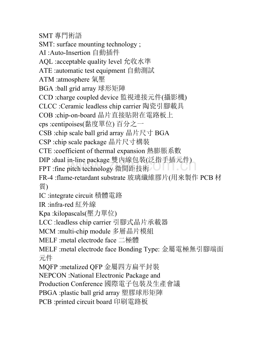 SMT常用专业术语.doc_第1页