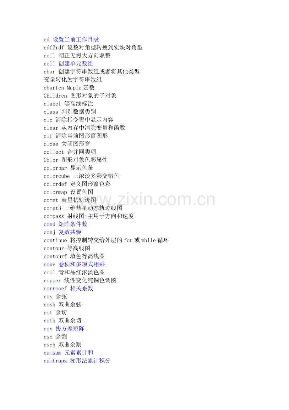matlab命令流(比较全).doc_第2页