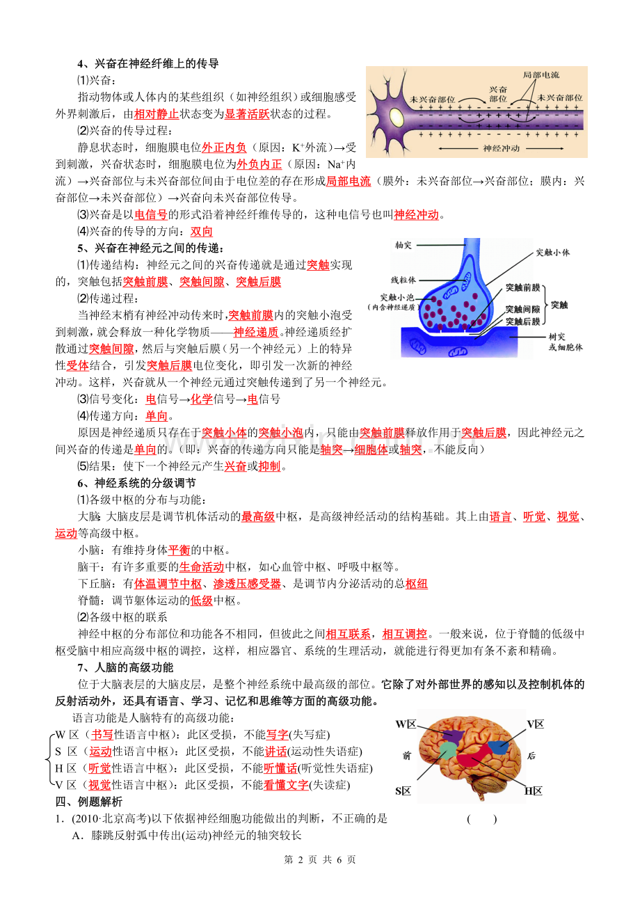 专题二十神经调节119.doc_第2页