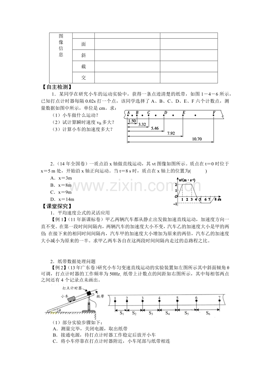 两个推论公式、纸带数据处理及两种图像.docx_第2页