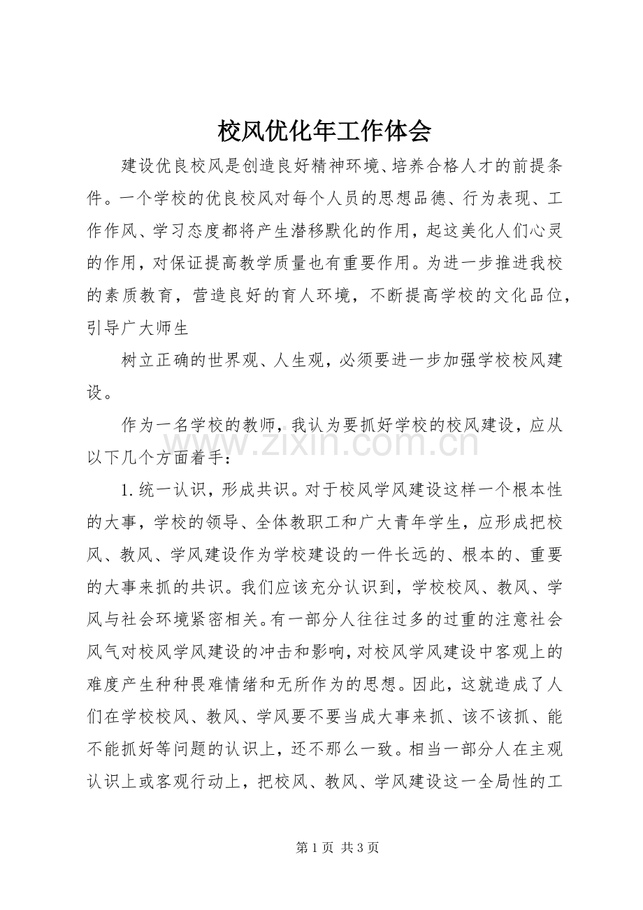 校风优化年工作体会.docx_第1页
