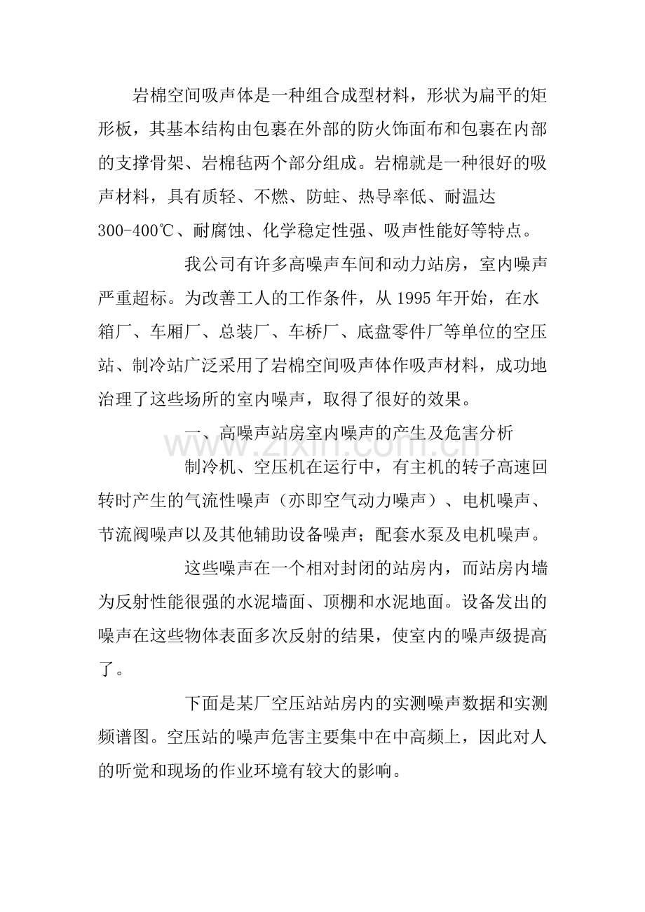 岩棉空间吸声体浅谈.doc_第1页