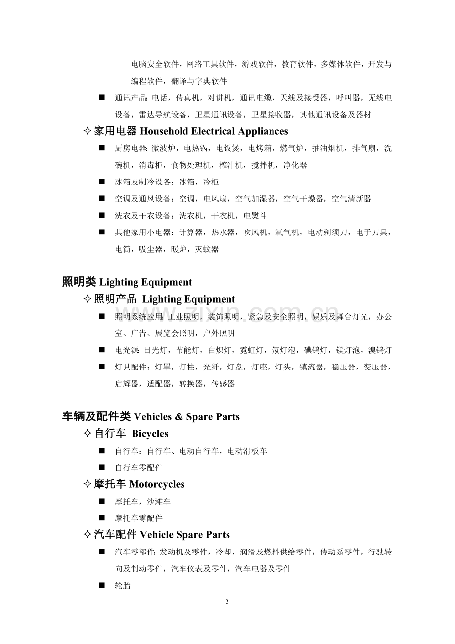 中国进出口商品交易会参展展品范围.doc_第2页
