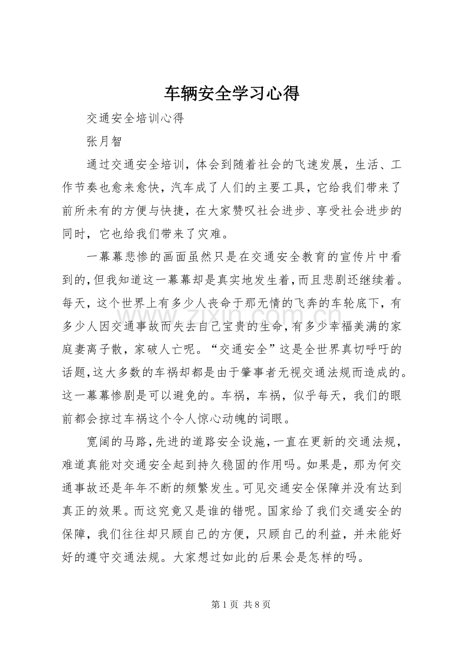 车辆安全学习心得.docx_第1页