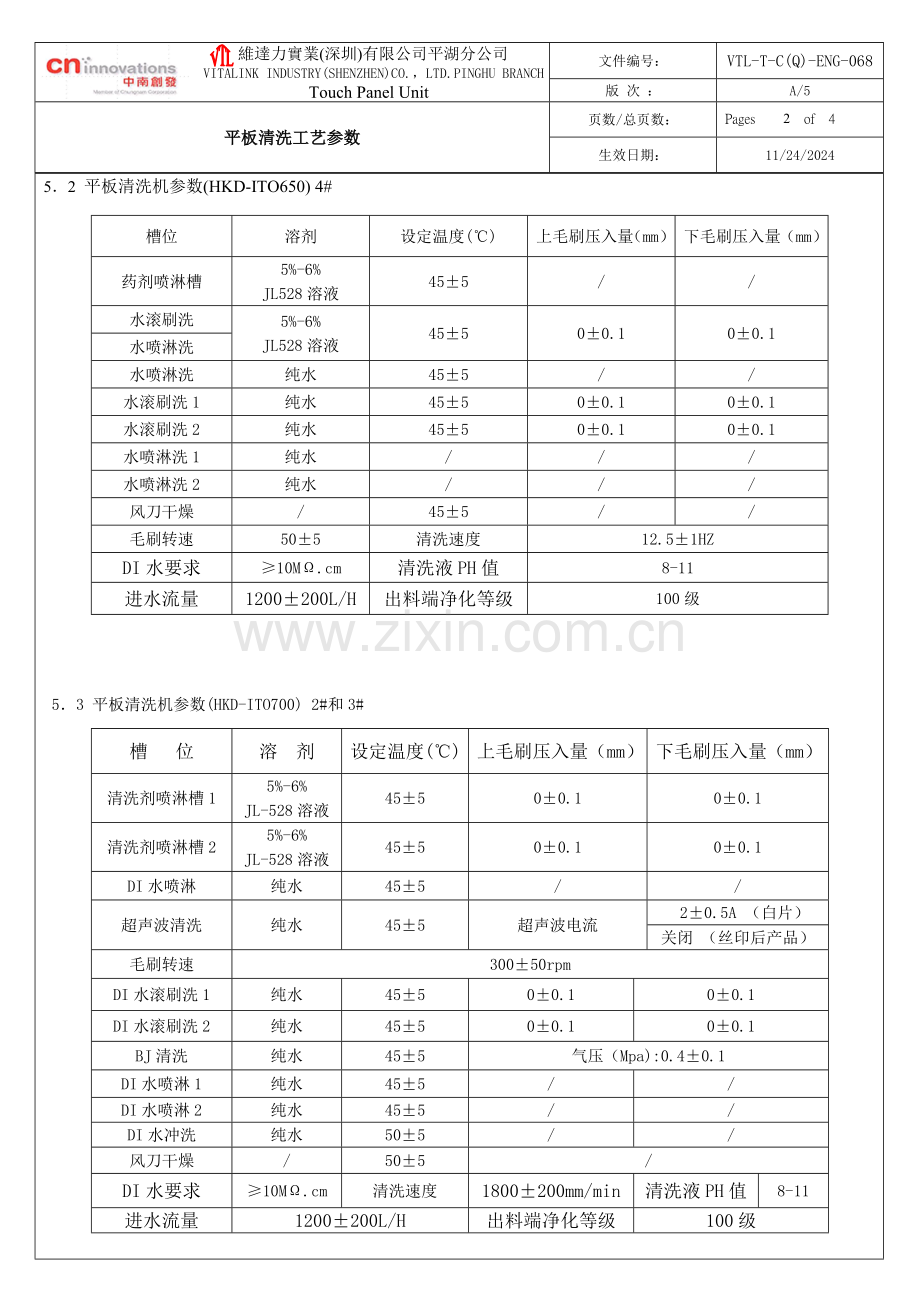 平板清洗工艺参数.doc_第2页