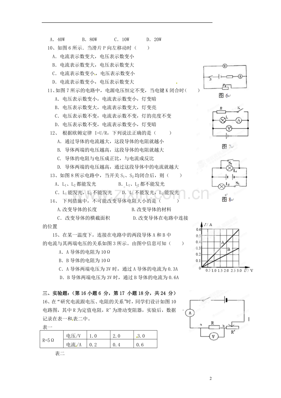 安徽省淮北五校2011-2012学年八年级物理下学期期中试题-新人教版.doc_第2页