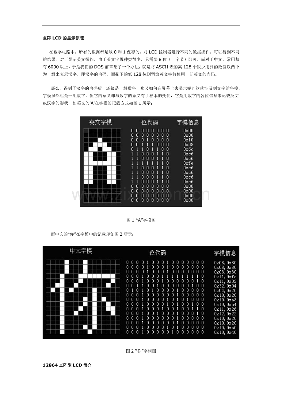 点阵LCD的显示原理(12864).doc_第1页