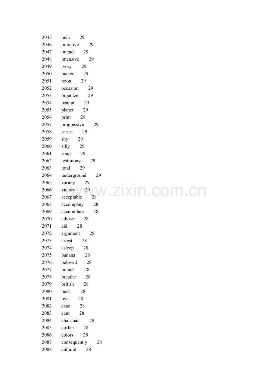 英语常用单词分频2000-4000.doc_第2页