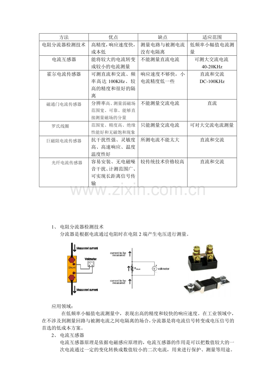 电流传感器类型.doc_第1页