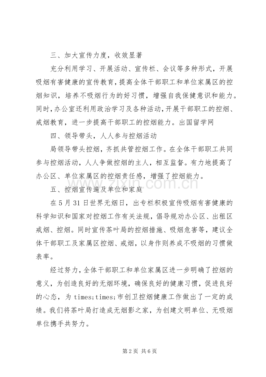 20XX年控烟工作心得体会.docx_第2页