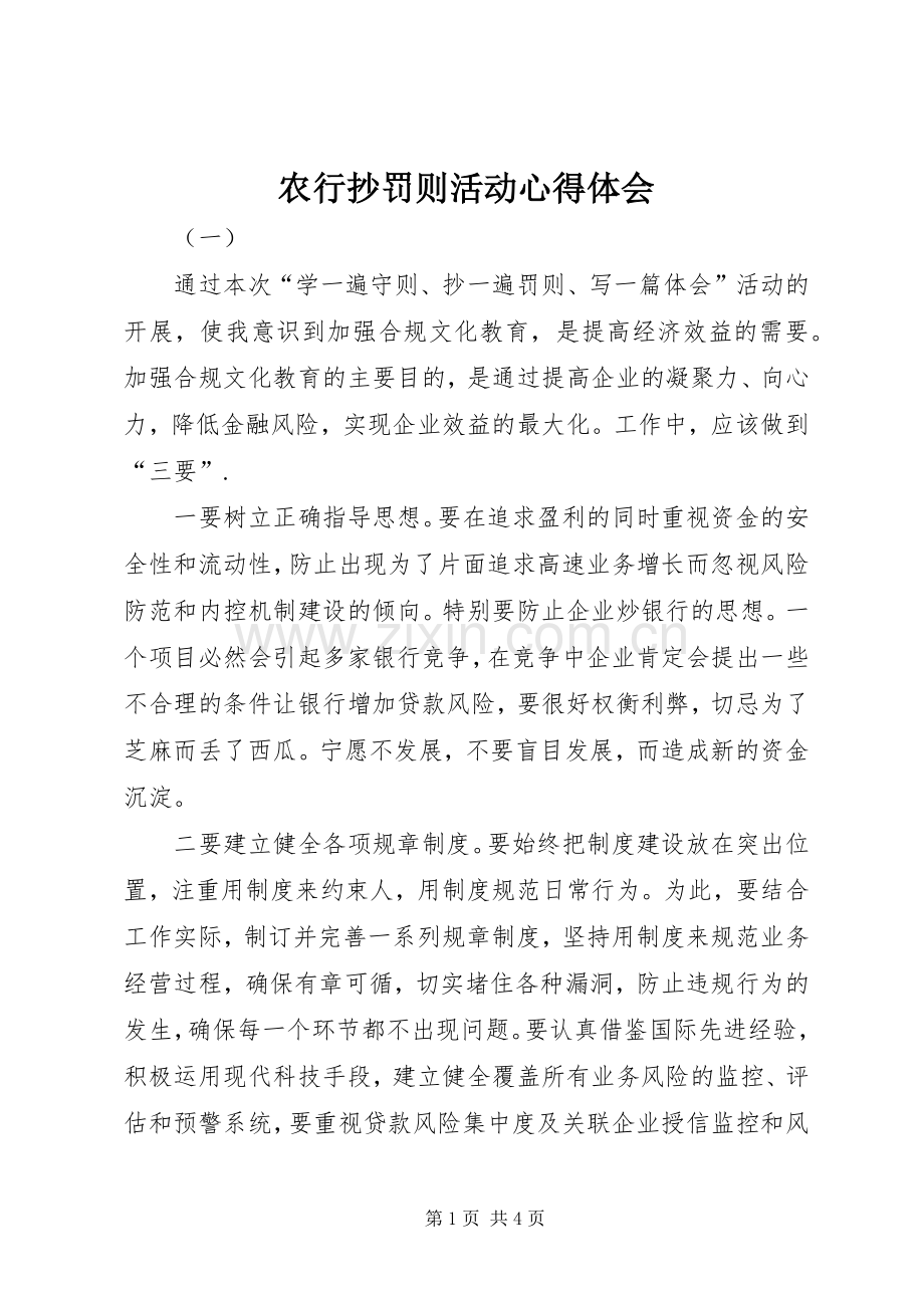 农行抄罚则活动心得体会.docx_第1页