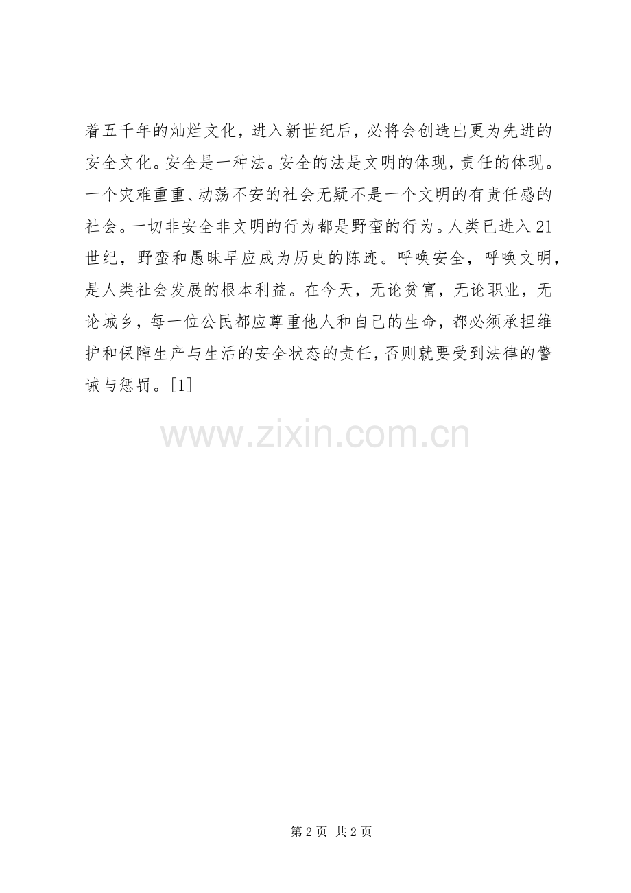 安全絮语--演讲稿.docx_第2页