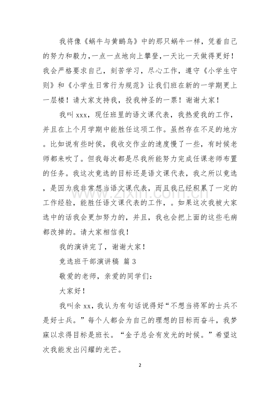 实用的竞选班干部演讲稿三篇.docx_第2页