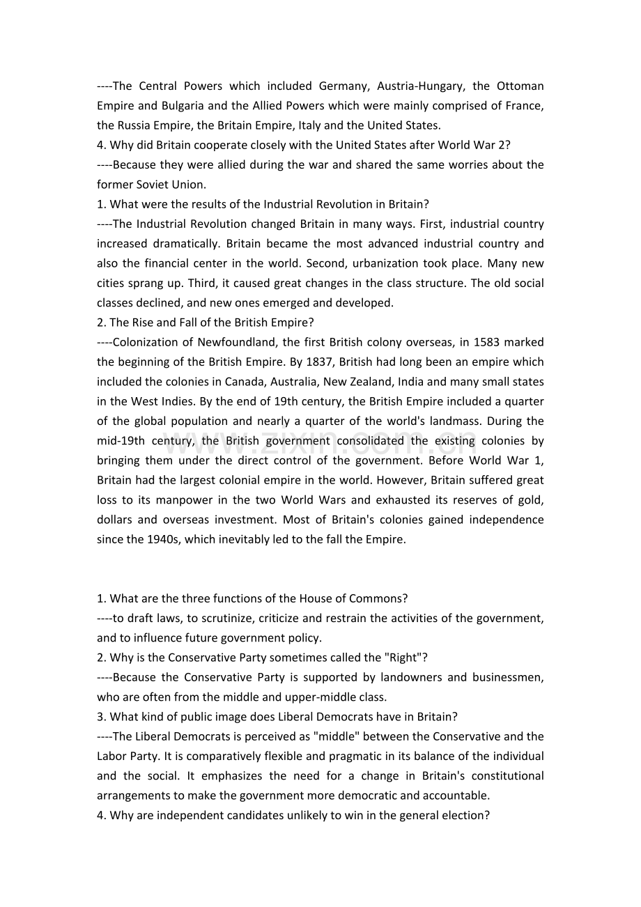 英美概况课后习题答案.doc_第2页