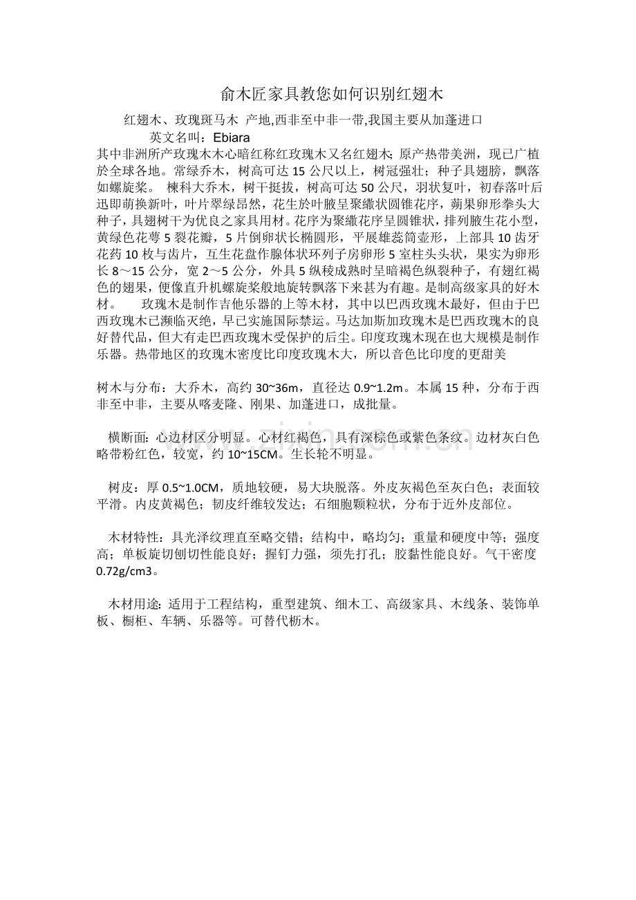 俞木匠家具教您如何识别实木材料.doc_第1页