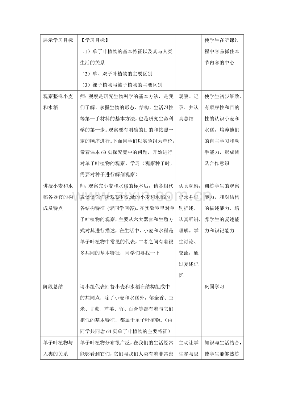 《二、单子叶植物》教案.doc_第2页