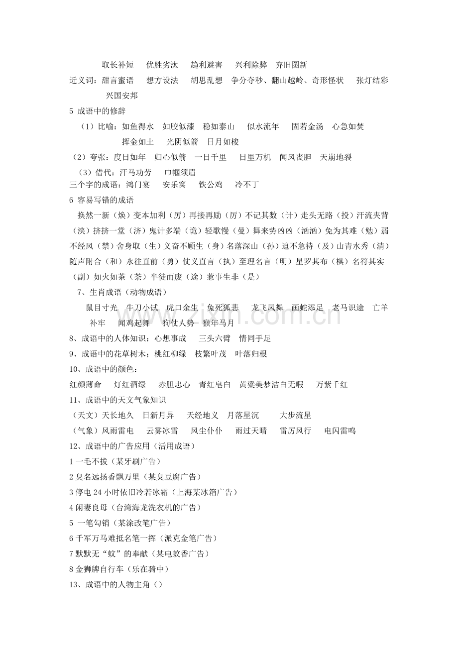 六年级毕业成语积累大全.doc_第2页