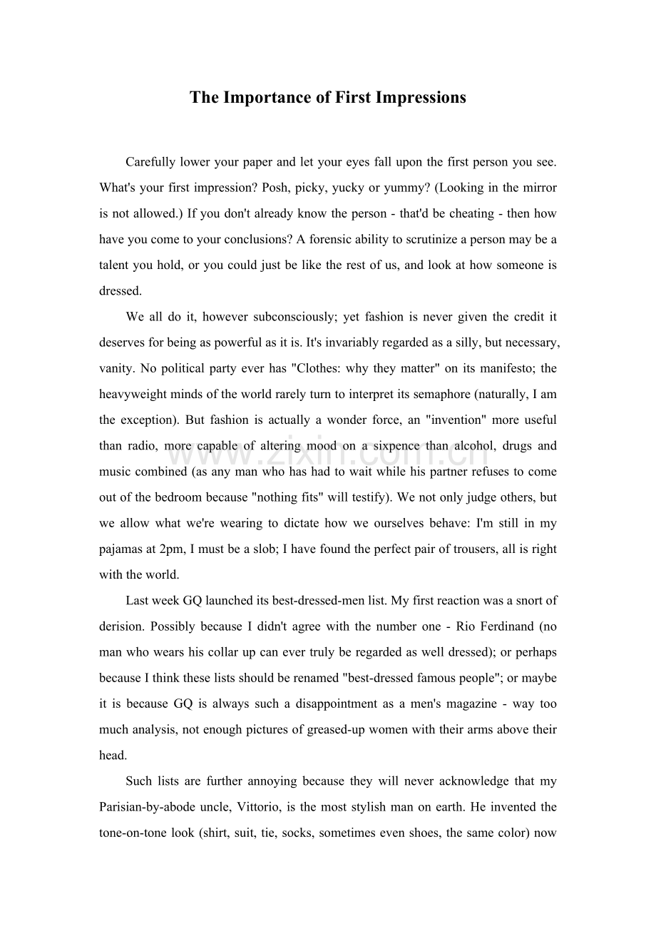 The-Importance-of-First-Impressions.doc_第1页