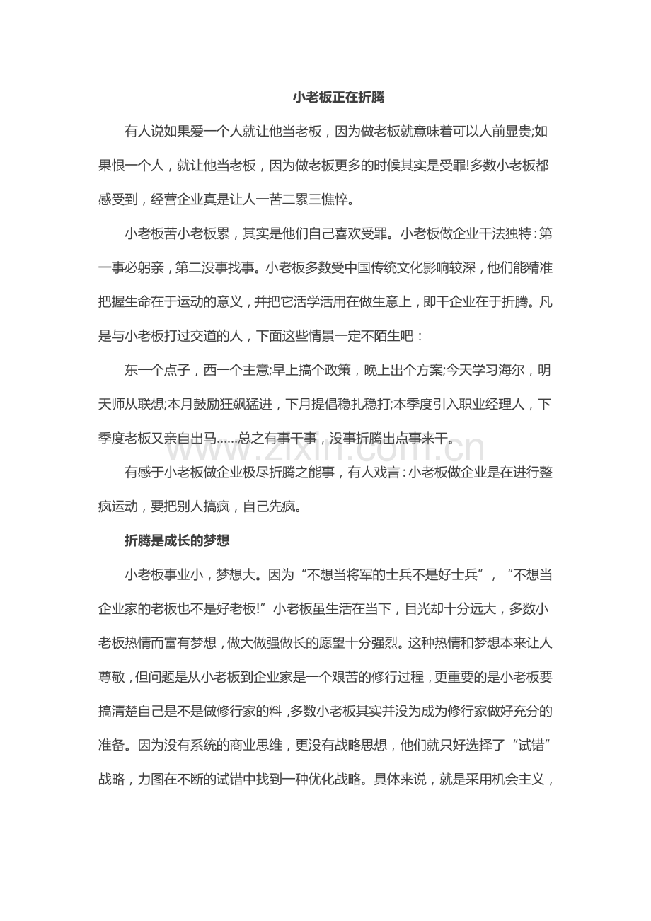 小老板正在折腾.doc_第1页