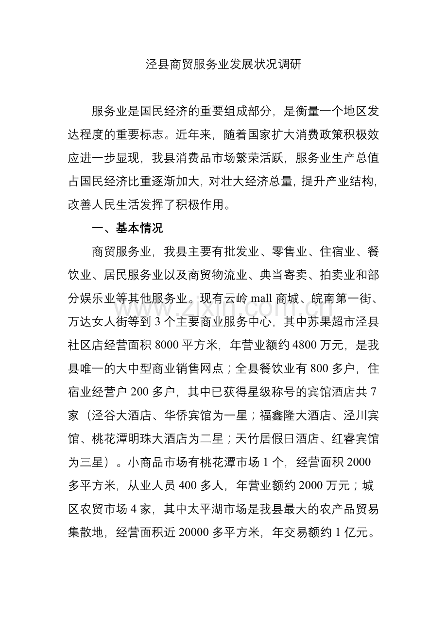 商贸服务业发展调研.doc_第1页