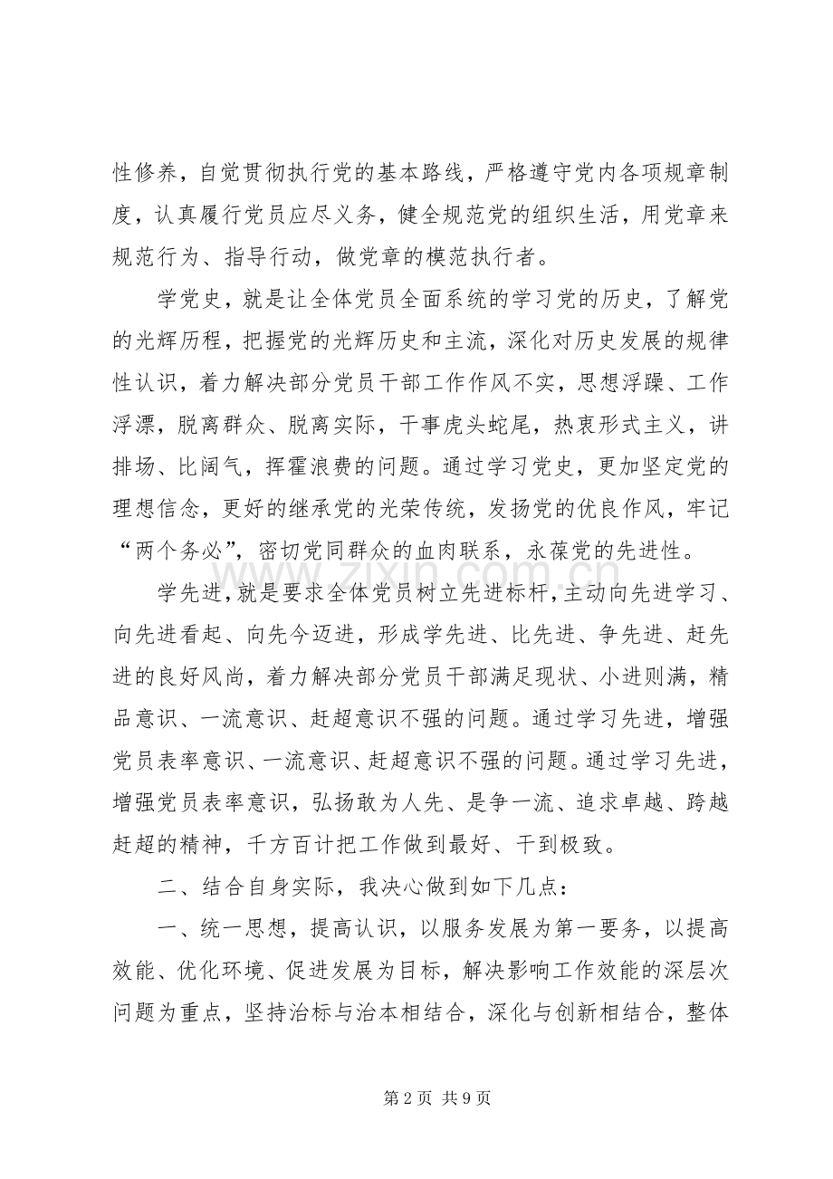 温党章、忆党史、学先进,心得体会专题.docx_第2页