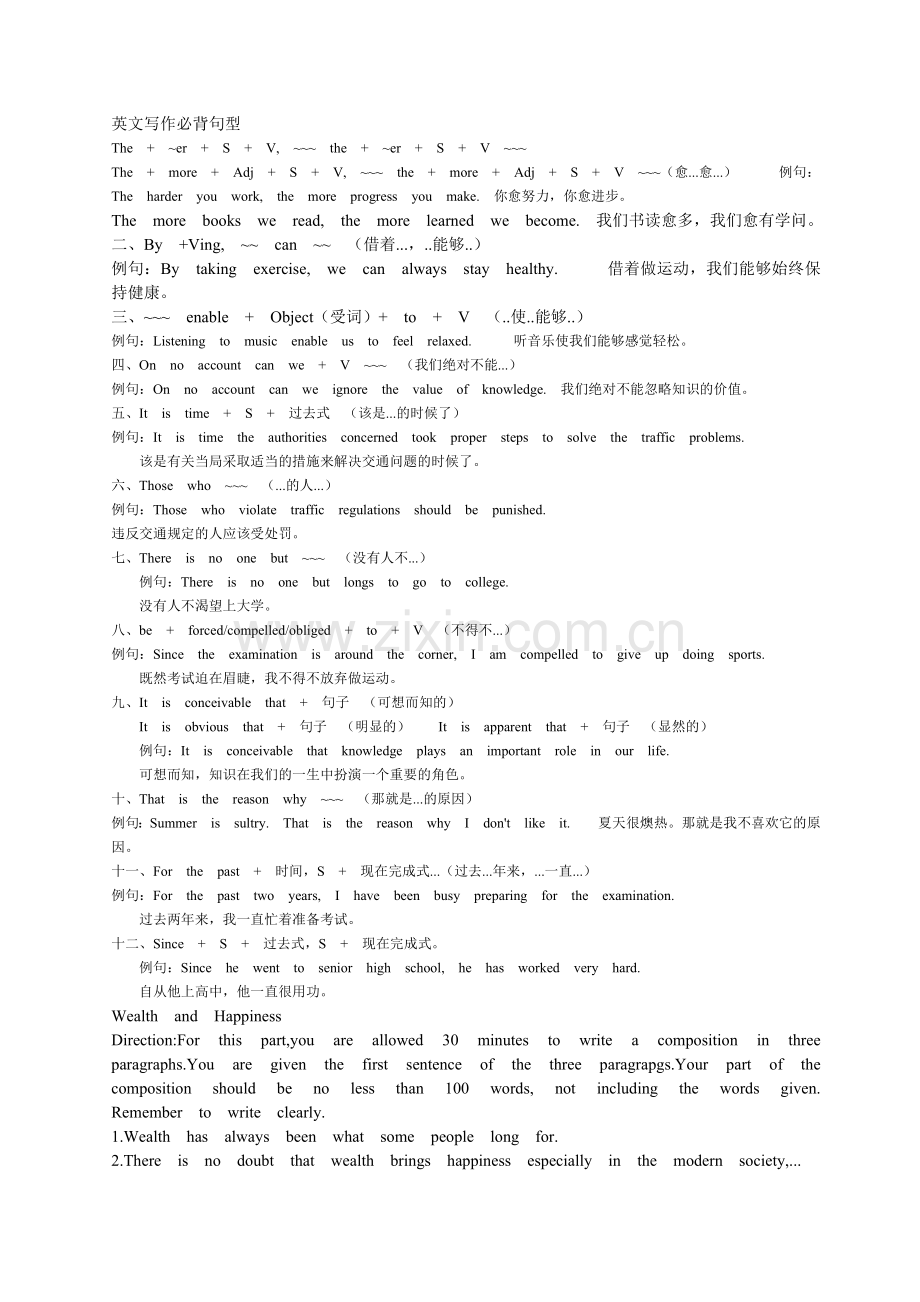 英文写作必背句型(final).doc_第1页