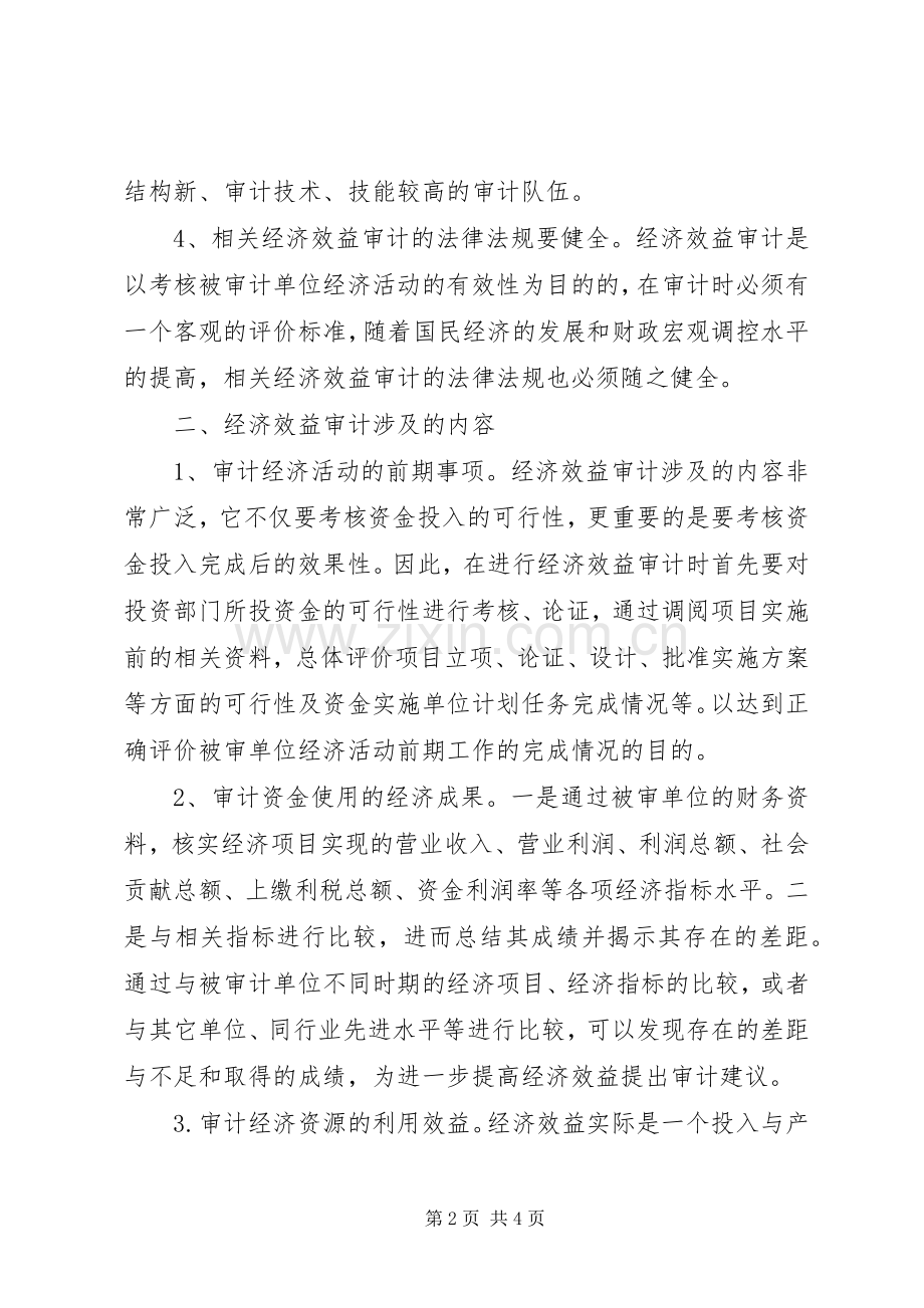 经济效益审计心得体会.docx_第2页