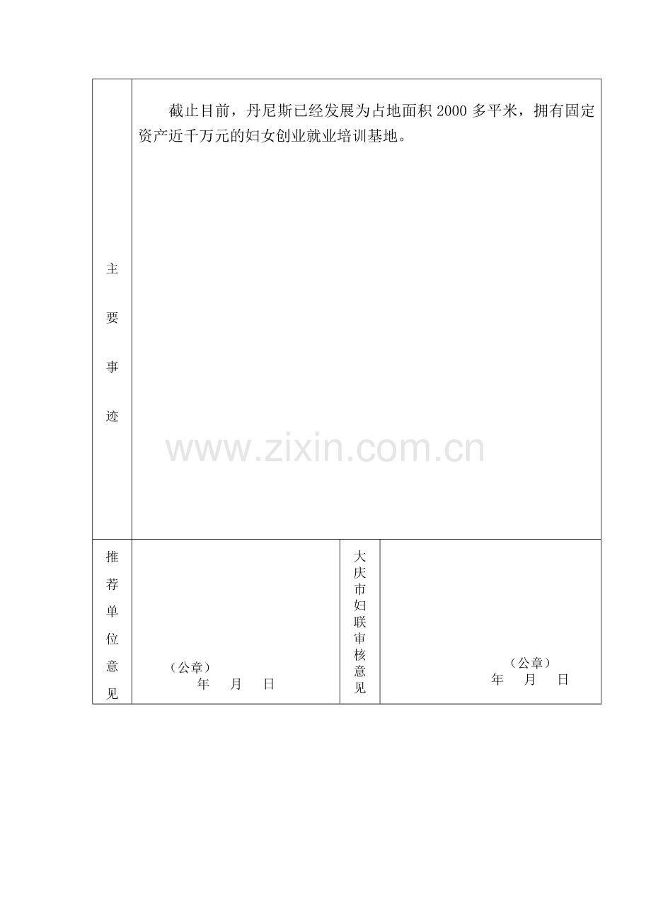 大庆市三八红旗集体登记表.doc_第2页