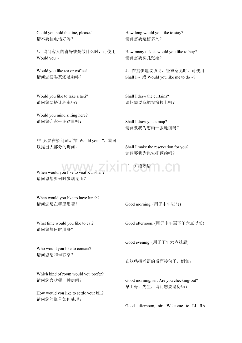 酒店前台英语(很全).doc_第2页