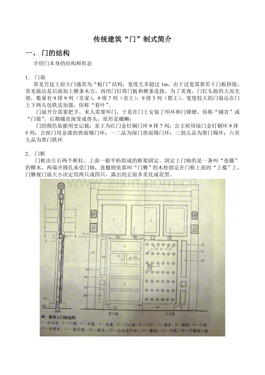 传统建筑“门”制式简介.doc_第1页