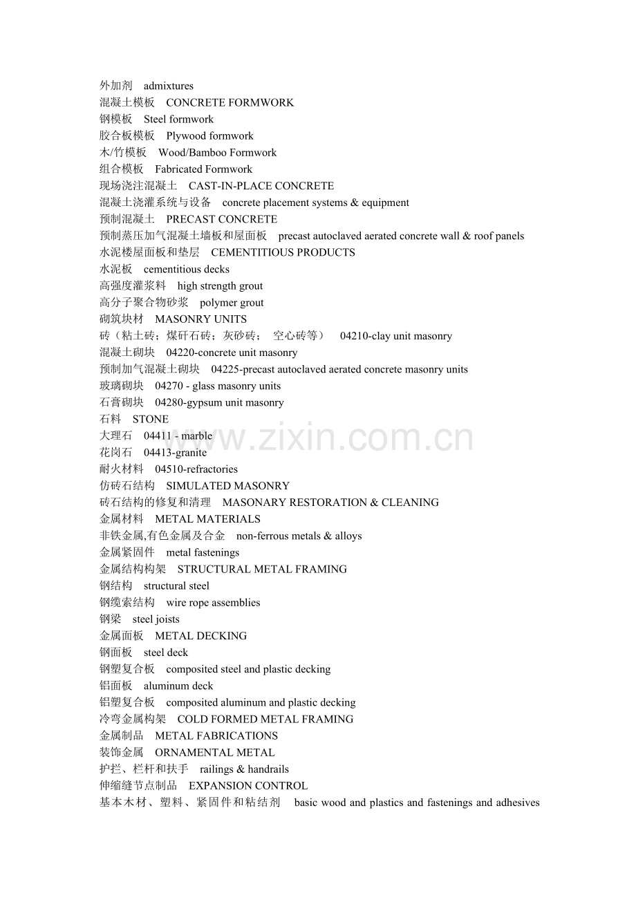 华厦建设汉英词汇.doc_第2页