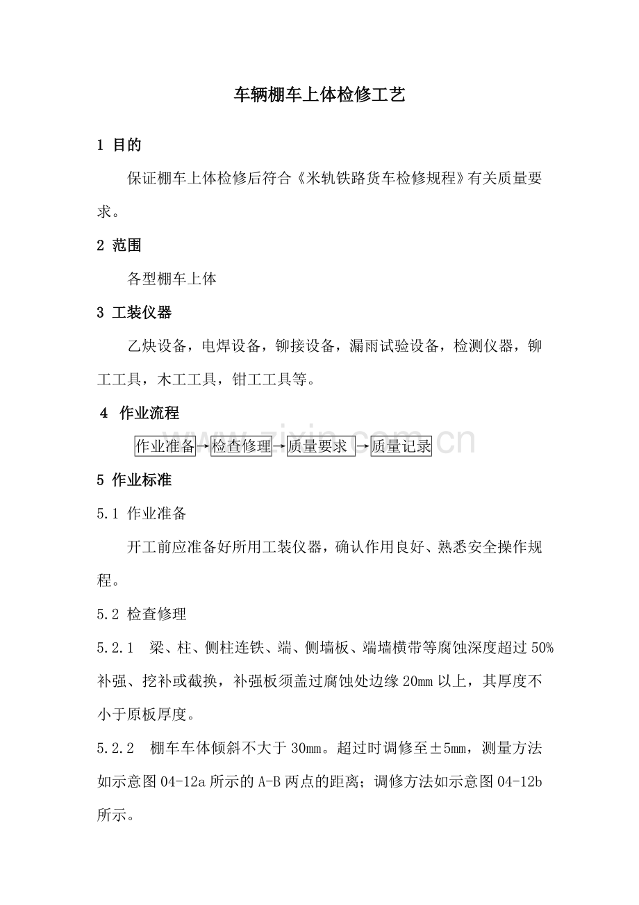车辆棚车上体检修工艺.doc_第1页