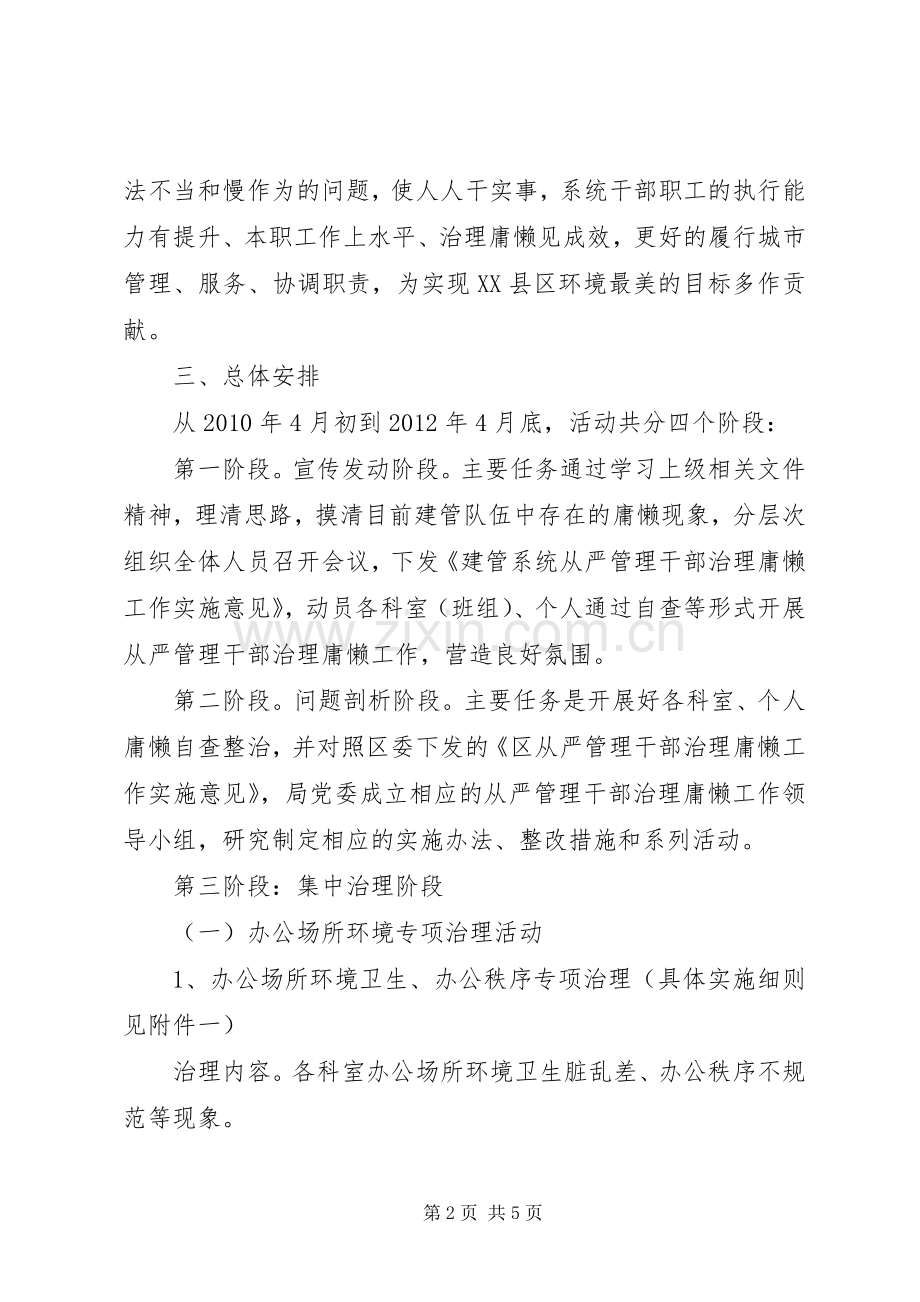 建管局治理庸懒指导实施方案.docx_第2页