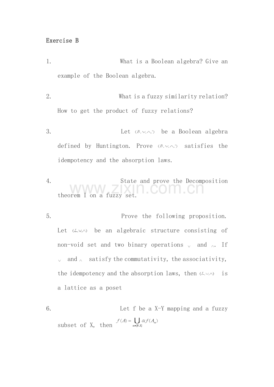 模糊数学练习题(聊城大学期末考试).doc_第2页