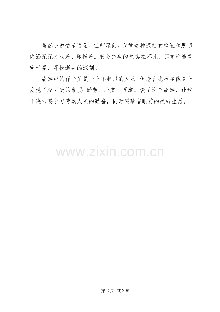 读《在烈日和暴风雨下》有感.docx_第2页