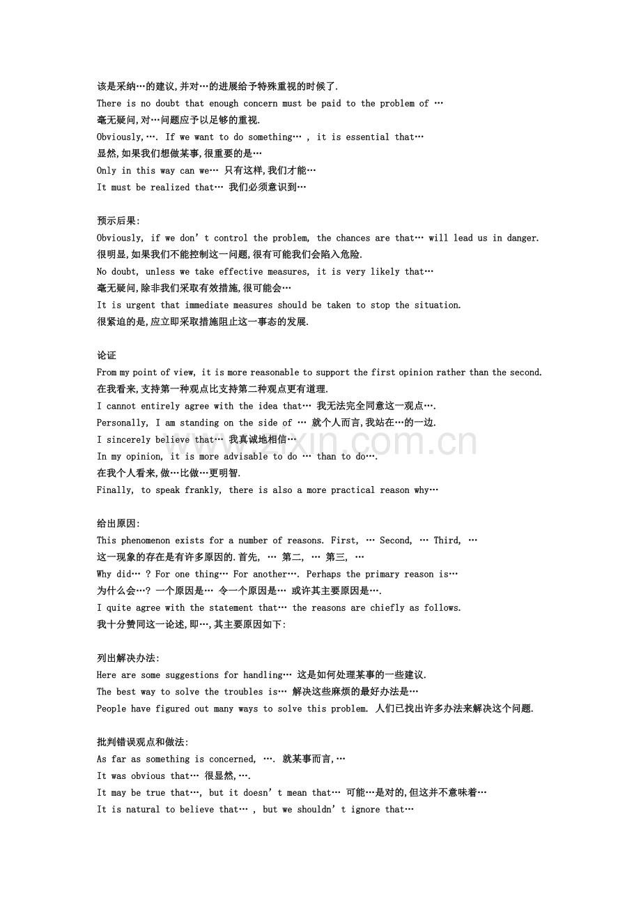 英语四级作文常用句式总结.doc_第2页