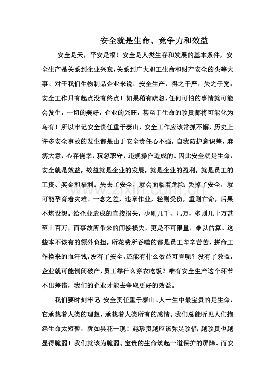 安全就是生命.doc_第1页
