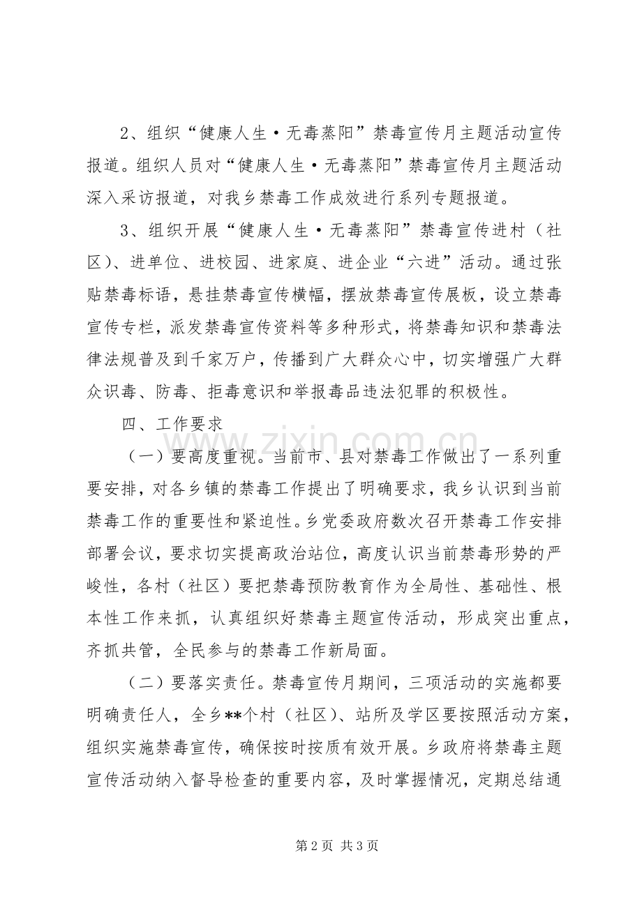 社区禁毒宣传月系列主题活动总体实施方案.docx_第2页
