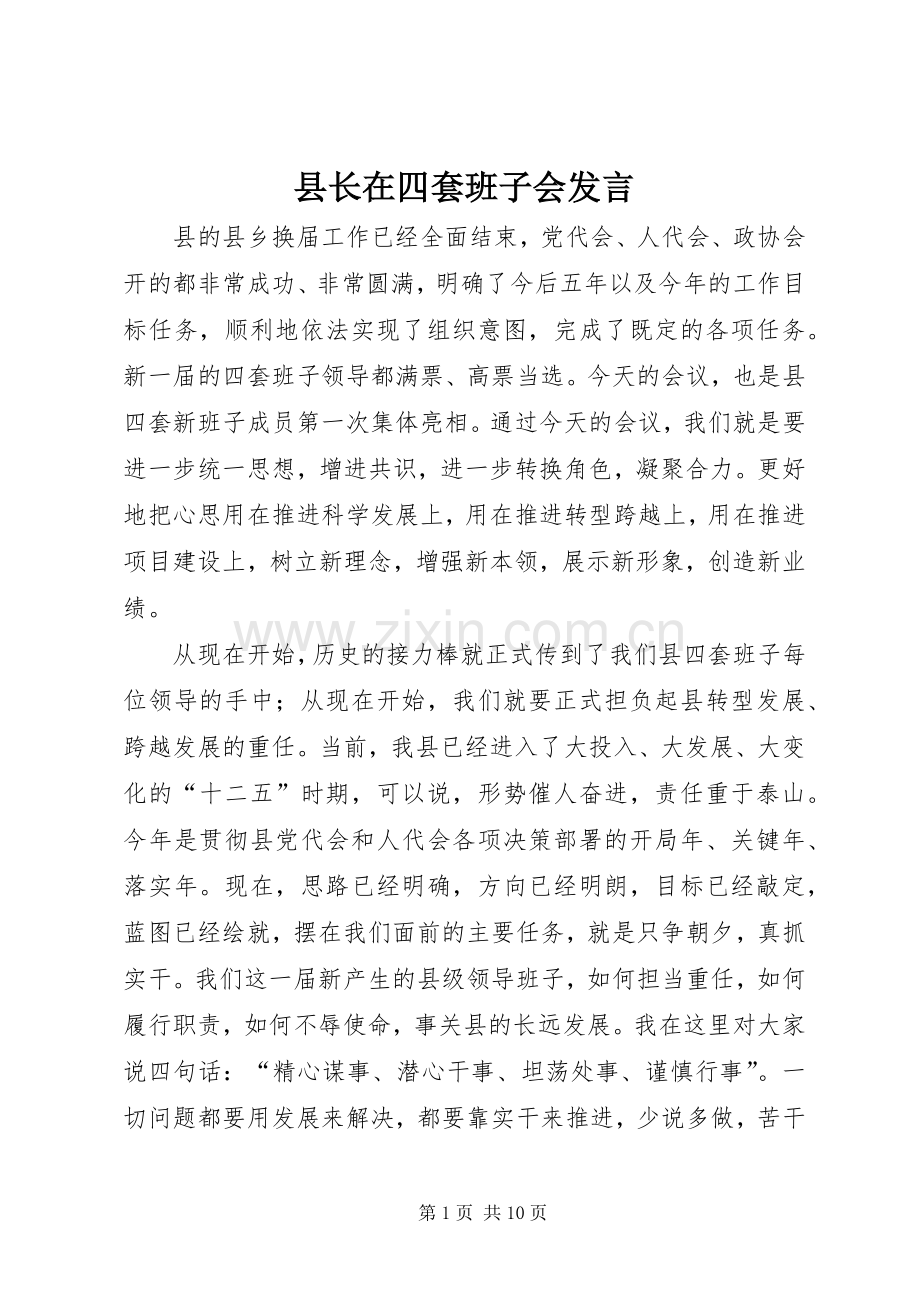 县长在四套班子会发言.docx_第1页